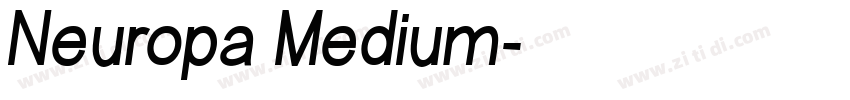 Neuropa Medium字体转换